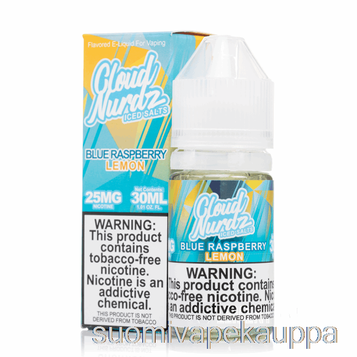 Vape Nesteet Jäinen Sininen Vadelma Sitruuna - Pilvi Nurdz Suolat - 30ml 50mg